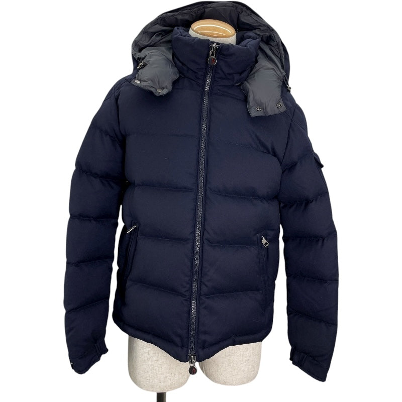 モンクレール MONCLER MONTGENEVREダウンジャケット C20914033805 54272 ネイビー ウール メンズ ダウンジャケット