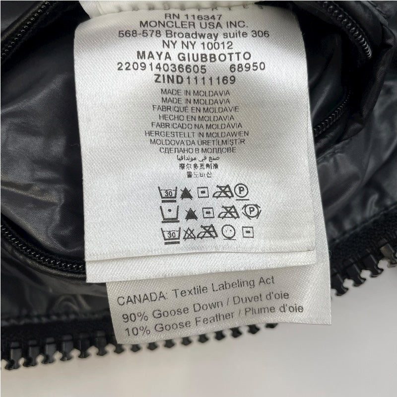 モンクレール MONCLER MAYA ダウンジャケット 122-091-40366-05-68950 ブラック ナイロン メンズ ダウンジャケット