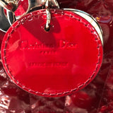 クリスチャン・ディオール Christian Dior レディディオール ミディアム レッド パテント レディース ハンドバッグ