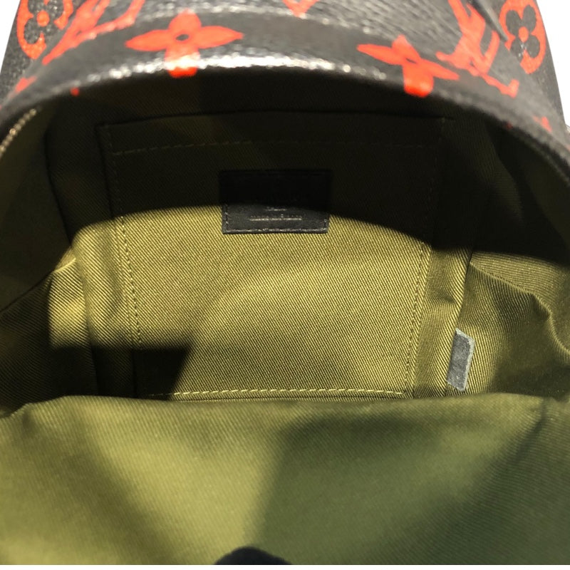 ルイ・ヴィトン LOUIS VUITTON パームスプリングス・バックパックMINI M41457 ブラック/レッド モノグラム アンフラルージュ レディース リュック・デイパック