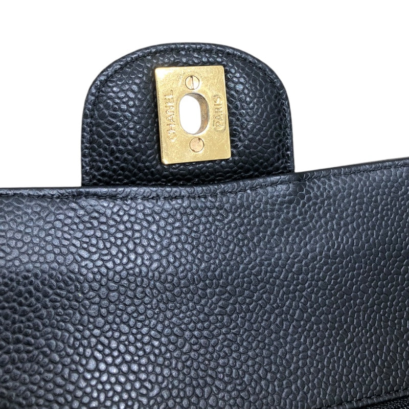 シャネル CHANEL マトラッセ25 A01112 ブラック キャビアスキン GD金具 レディース ショルダーバッグ
