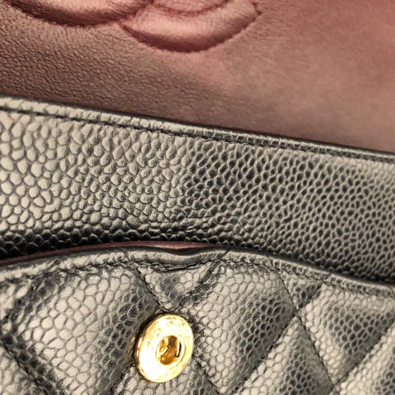 シャネル CHANEL マトラッセ25 A01112 ブラック キャビアスキン GD金具 レディース ショルダーバッグ