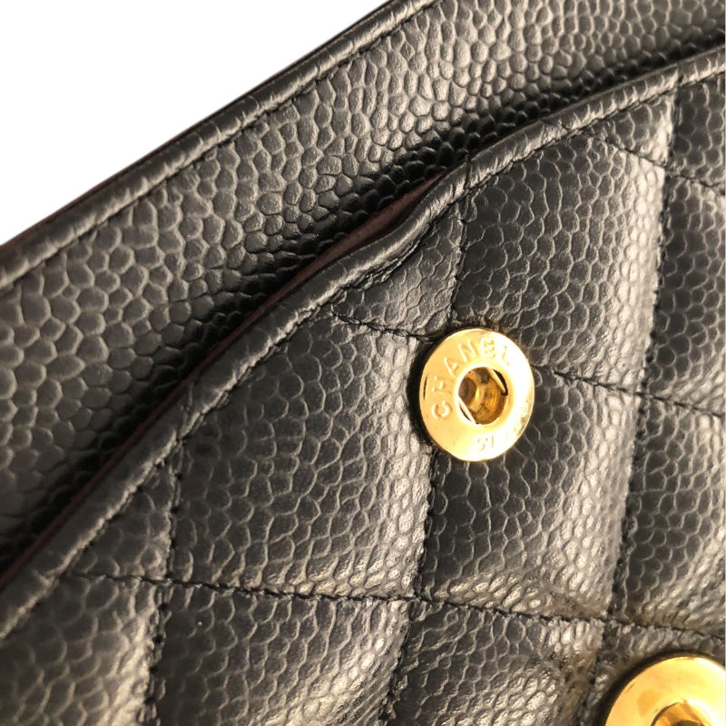 シャネル CHANEL マトラッセ25 A01112 ブラック キャビアスキン GD金具 レディース ショルダーバッグ