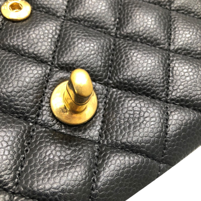 シャネル CHANEL マトラッセ25 A01112 ブラック キャビアスキン GD金具 レディース ショルダーバッグ