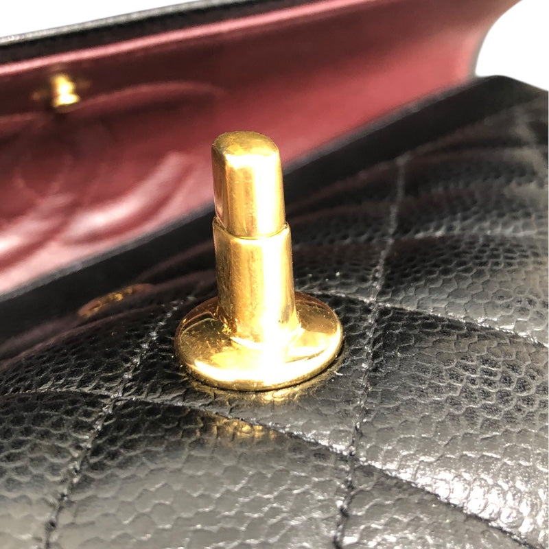 シャネル CHANEL マトラッセ25 A01112 ブラック キャビアスキン GD金具 レディース ショルダーバッグ