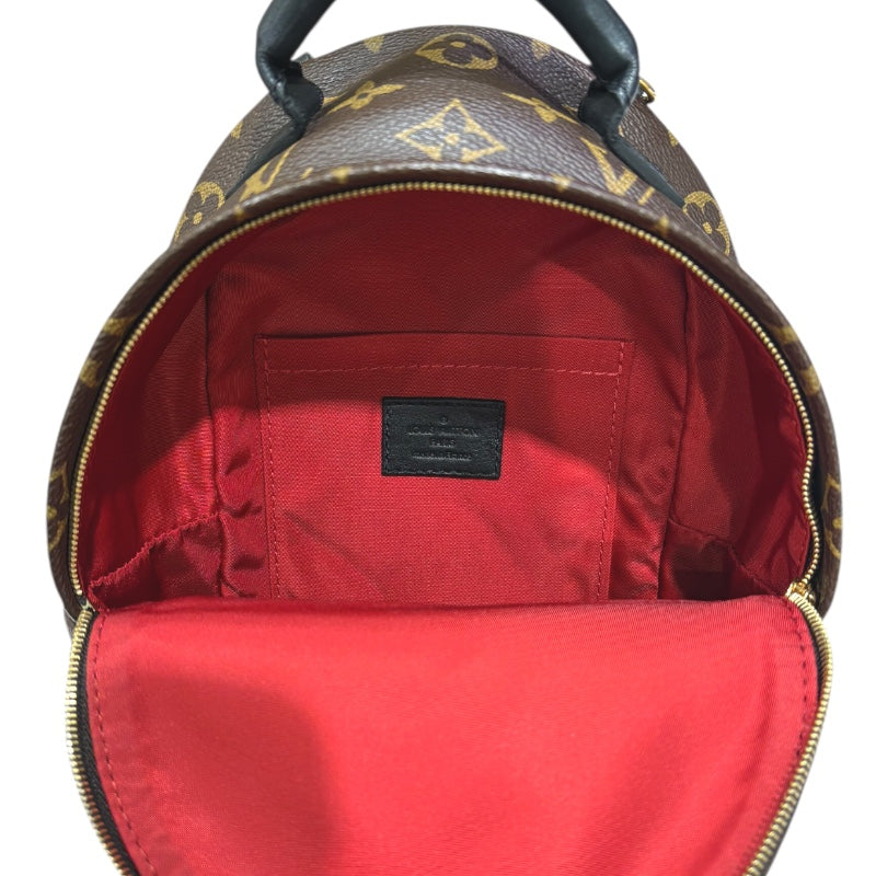 ルイ・ヴィトン LOUIS VUITTON パームスプリングス　バックパックMINI M42971 ブラウン モノグラム・ワールドツアー レディース リュック・デイパック