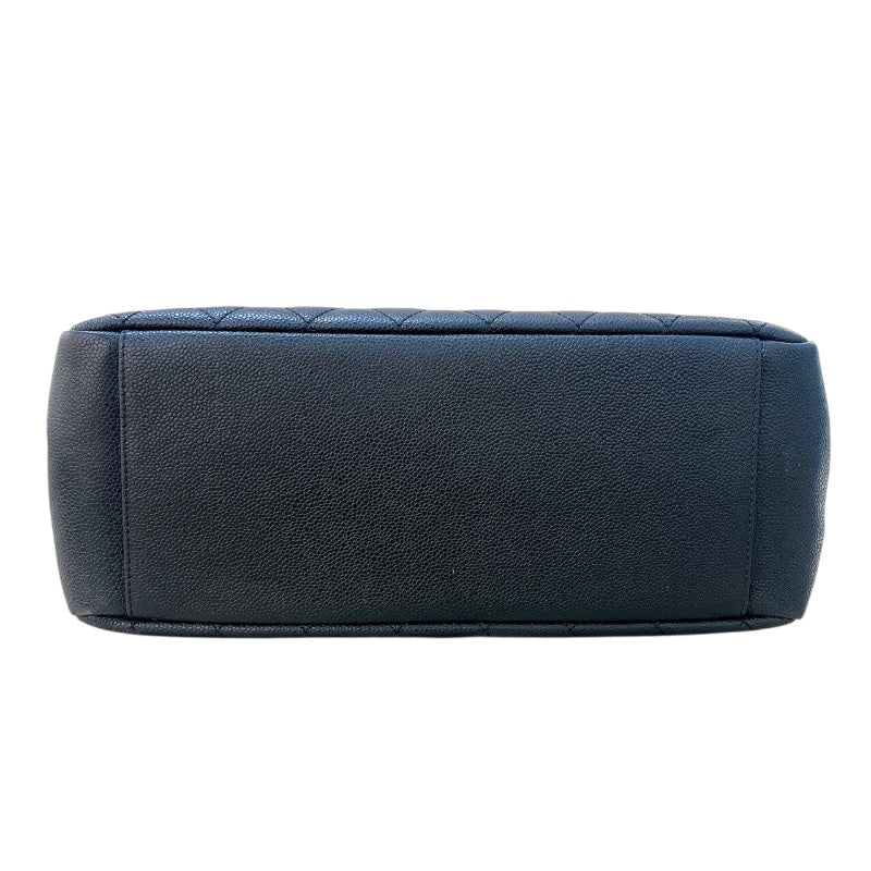 シャネル CHANEL GSTトートバッグ A50995 13番台 ブラック SV金具 キャビアスキン レディース トートバッグ