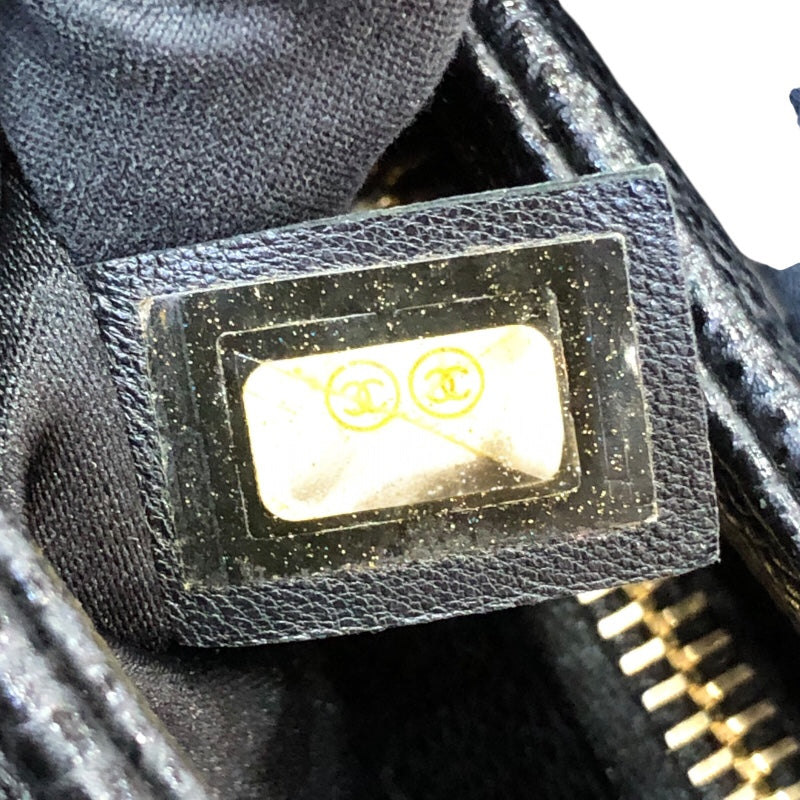 シャネル CHANEL GSTチェーントートバッグ A50995 ブラック/ゴールド金具 マットキャビアスキン レディース ショルダーバッグ
