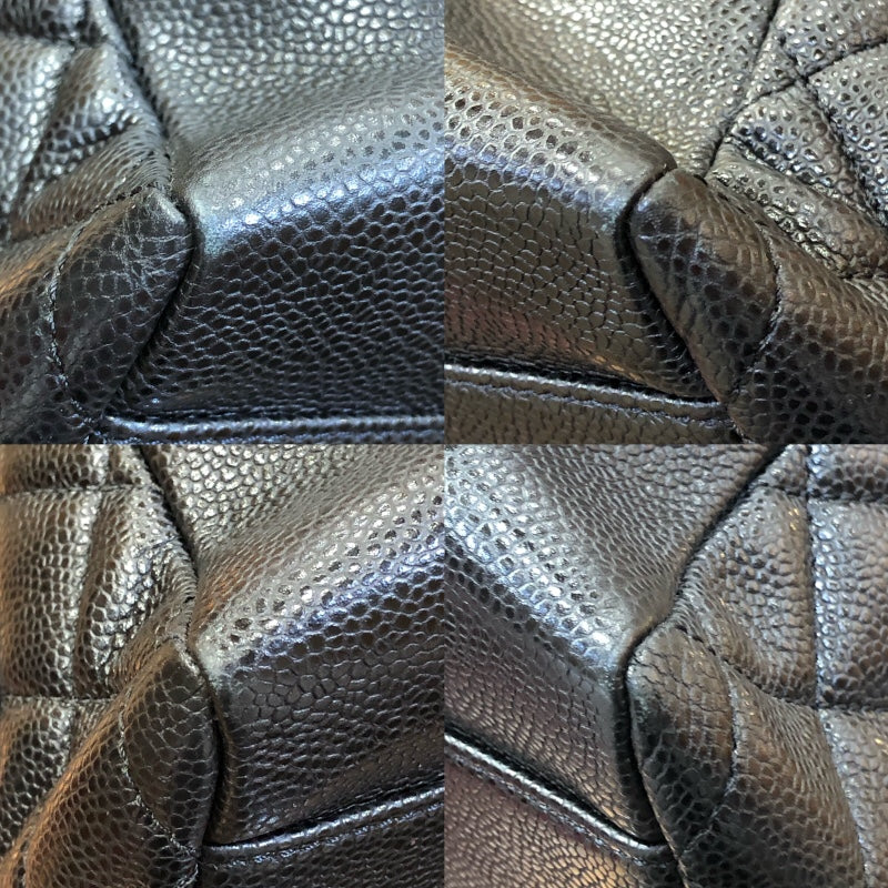 シャネル CHANEL GSTチェーントートバッグ A50995 ブラック/ゴールド金具 マットキャビアスキン レディース ショルダーバッグ