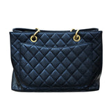 シャネル CHANEL GSTチェーントートバッグ A50995 ブラック/ゴールド金具 マットキャビアスキン レディース ショルダーバッグ
