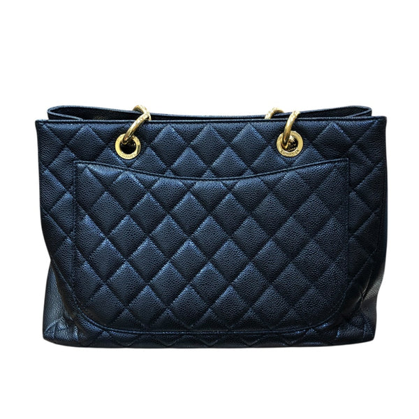 シャネル CHANEL GSTチェーントートバッグ A50995 ブラック/ゴールド金具 マットキャビアスキン レディース ショルダーバッグ