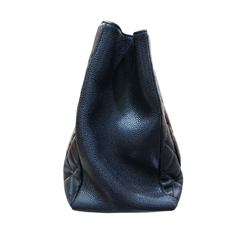 シャネル CHANEL GSTチェーントートバッグ A50995 ブラック/ゴールド金具 マットキャビアスキン レディース ショルダーバッグ