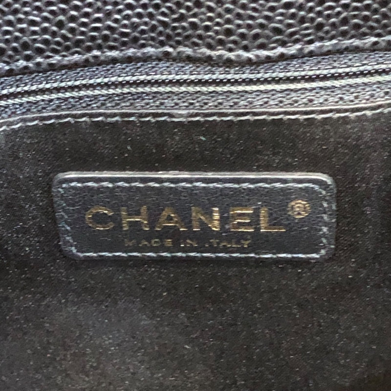 シャネル CHANEL GSTチェーントートバッグ A50995 ブラック/ゴールド金具 マットキャビアスキン レディース ショルダーバッグ
