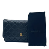 シャネル CHANEL マトラッセチェーンウォレット AP0250 ブラック/GD キャビア レディース ショルダーバッグ