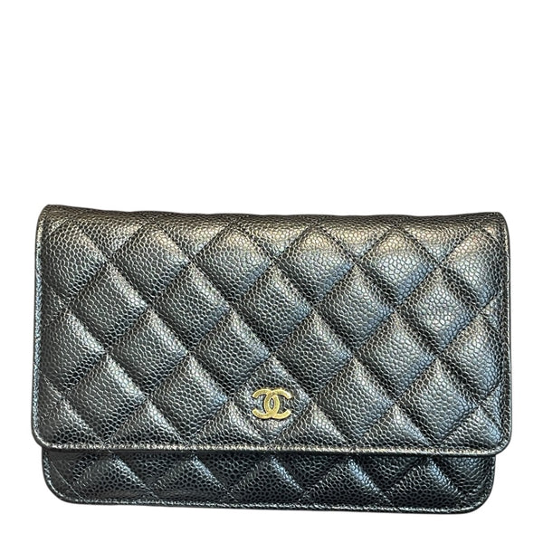 シャネル CHANEL マトラッセチェーンウォレット AP0250 ブラック/GD キャビア レディース ショルダーバッグ シャネル CHANEL マトラッセチェーンウォレット AP0250 ブラック/GD