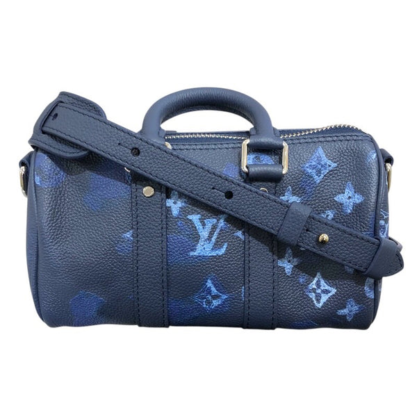ルイ・ヴィトン LOUIS VUITTON キーポルXS M57844 ネイビー モノグラム・ウォーターカラーブルー ユニセックス ショルダーバッグ