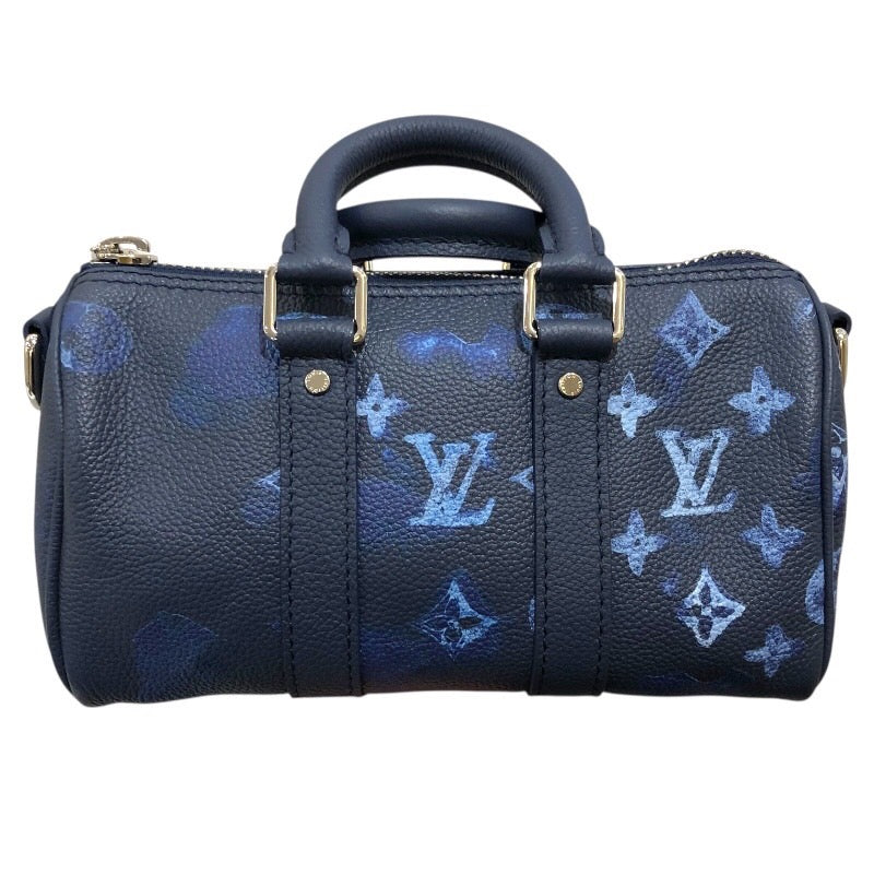 ルイ・ヴィトン LOUIS VUITTON キーポルXS M57844 ネイビー モノグラム・ウォーターカラーブルー ユニセックス ショルダーバッグ
