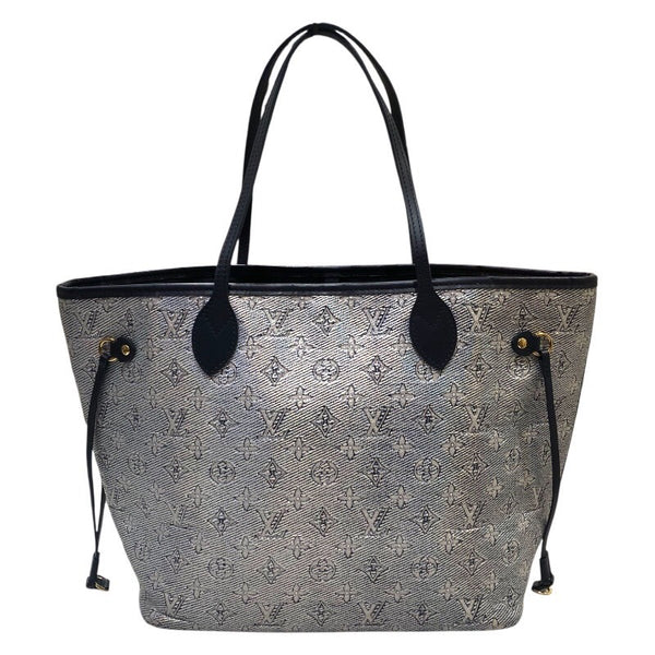 ルイ・ヴィトン LOUIS VUITTON ネヴァーフルMM M22921 ネイビー/シルバー モノグラム　ラミネーテッド・ジャガード ユニセックス ショルダーバッグ