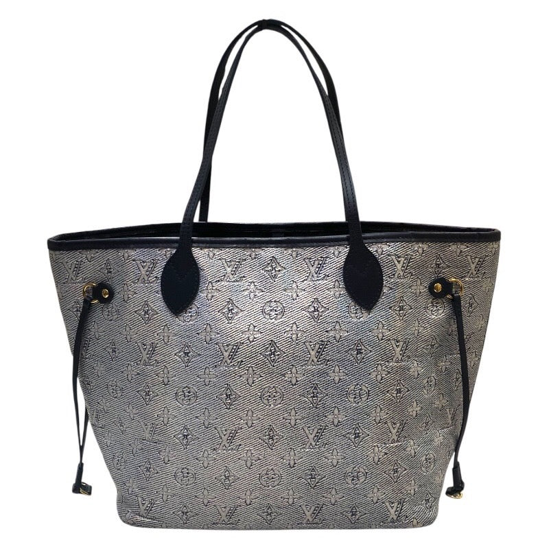 ルイ・ヴィトン LOUIS VUITTON ネヴァーフルMM M22921 ネイビー/シルバー モノグラム　ラミネーテッド・ジャガード ユニセックス ショルダーバッグ