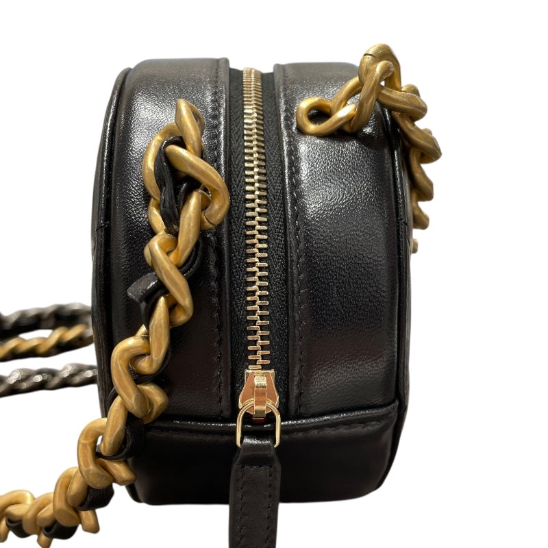 シャネル CHANEL CHANEL19 ラウンドチェーンショルダー AP0945 ブラック SVxGD金具 ラム レディース ショルダーバッグ