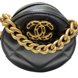 シャネル CHANEL CHANEL19 ラウンドチェーンショルダー AP0945 ブラック SVxGD金具 ラム レディース ショルダーバッグ