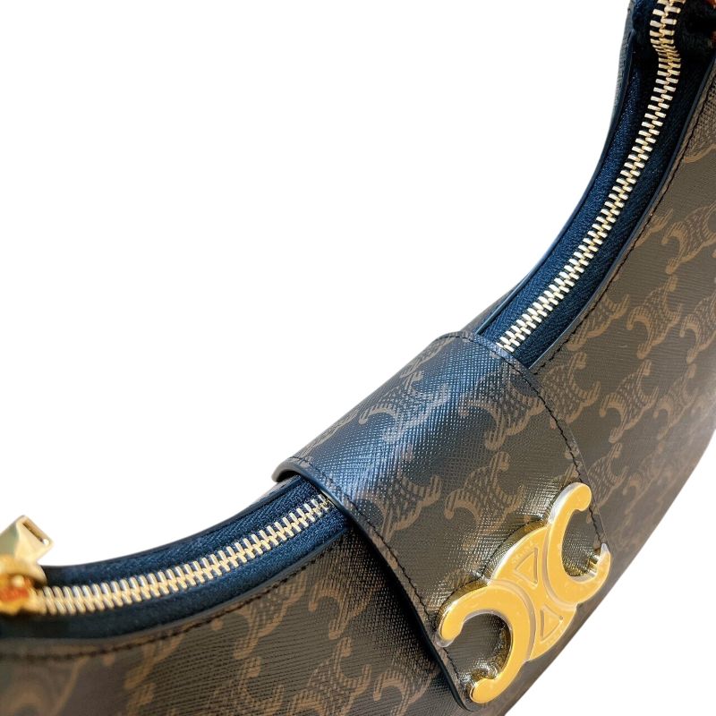 セリーヌ CELINE ミディアムアヴェトリオンフバッグ 114492BZJ ブラウン トリオンフキャンバス/タン レディース ハンドバッグ