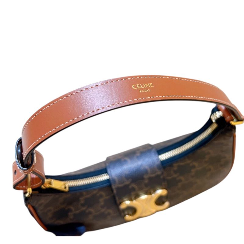 セリーヌ CELINE ミディアムアヴェトリオンフバッグ 114492BZJ ブラウン トリオンフキャンバス/タン レディース ハンドバッグ