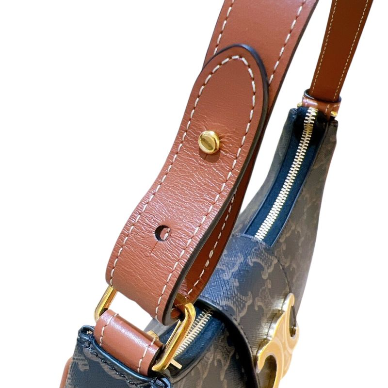 セリーヌ CELINE ミディアムアヴェトリオンフバッグ 114492BZJ ブラウン トリオンフキャンバス/タン レディース ハンドバッグ