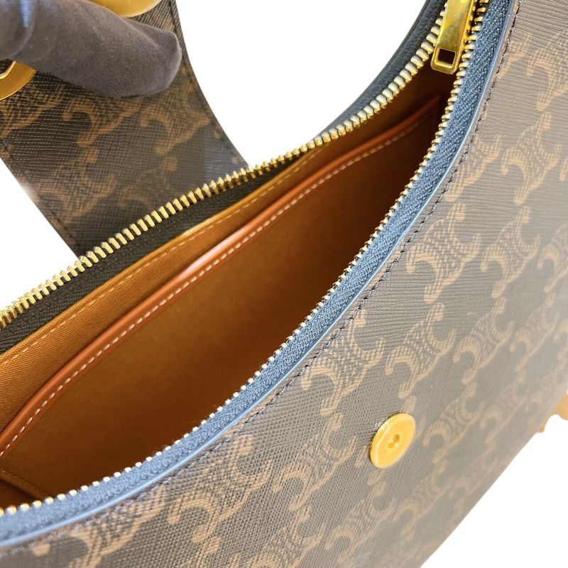 セリーヌ CELINE ミディアムアヴェトリオンフバッグ 114492BZJ ブラウン トリオンフキャンバス/タン レディース ハンドバッグ