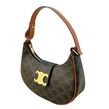 セリーヌ CELINE ミディアムアヴェトリオンフバッグ 114492BZJ ブラウン トリオンフキャンバス/タン レディース ハンドバッグ