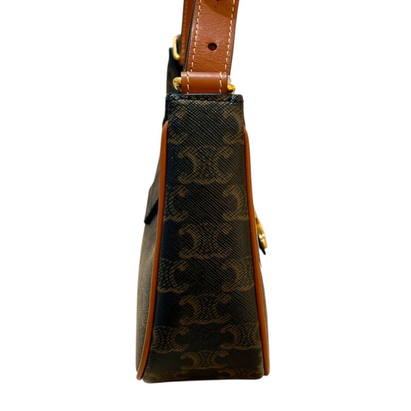 セリーヌ CELINE ミディアムアヴェトリオンフバッグ 114492BZJ ブラウン トリオンフキャンバス/タン レディース ハンドバッグ