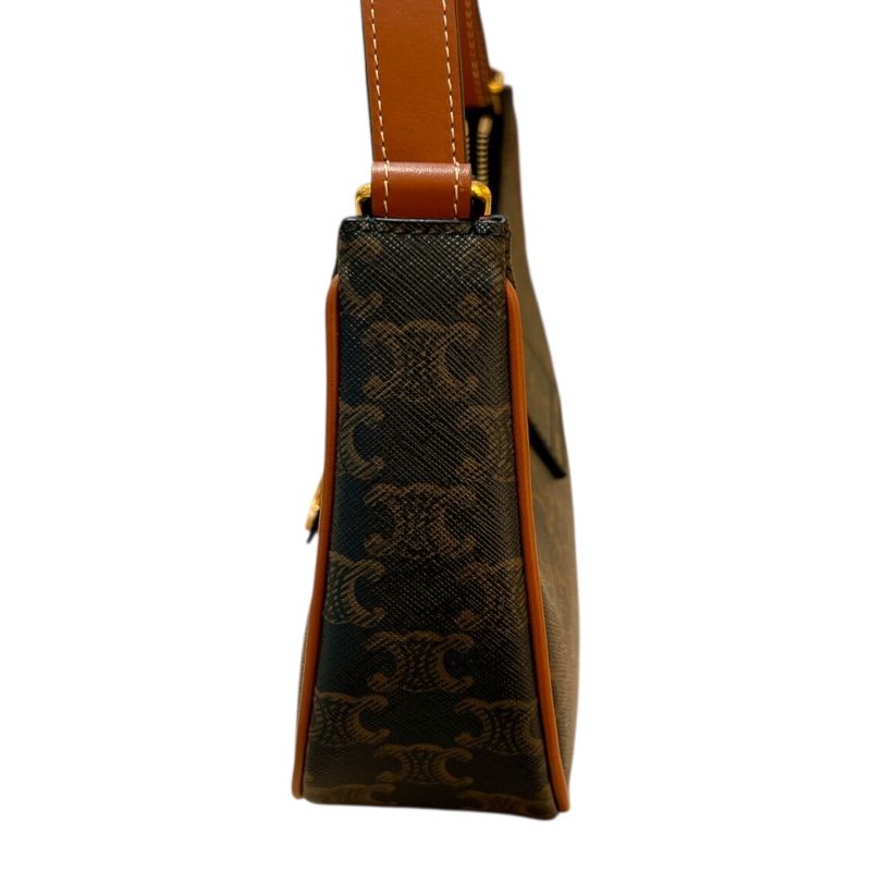 セリーヌ CELINE ミディアムアヴェトリオンフバッグ 114492BZJ ブラウン トリオンフキャンバス/タン レディース ハンドバッグ