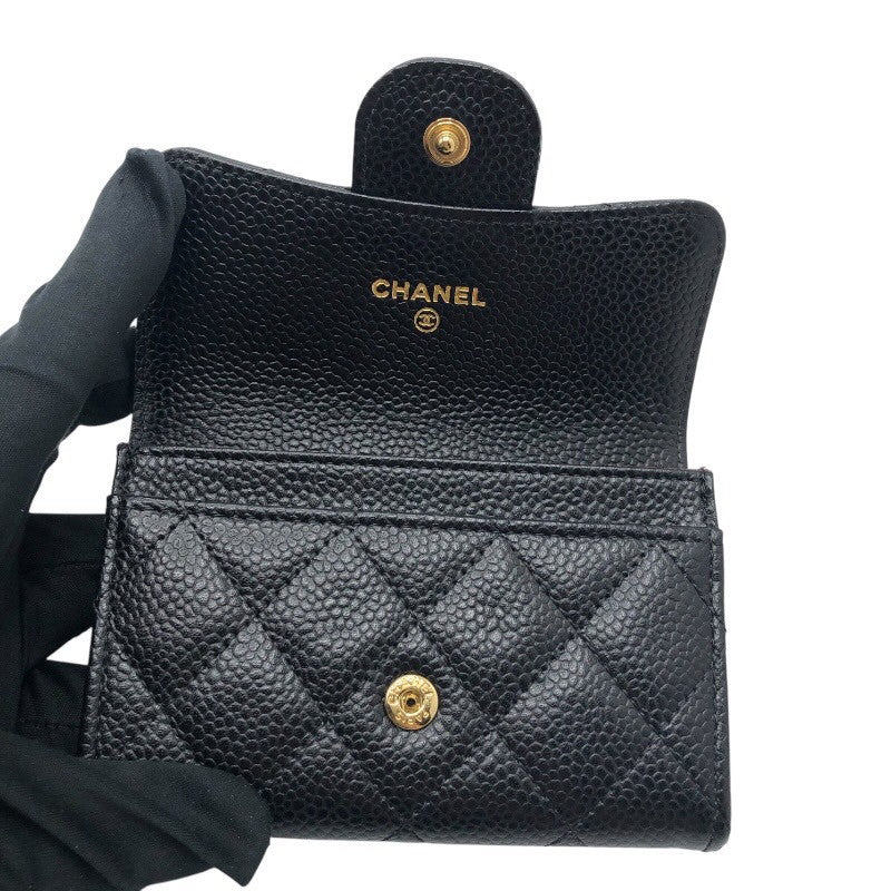 シャネル CHANEL マトラッセカードケース AP0214 キャビアスキン レディース カードケース