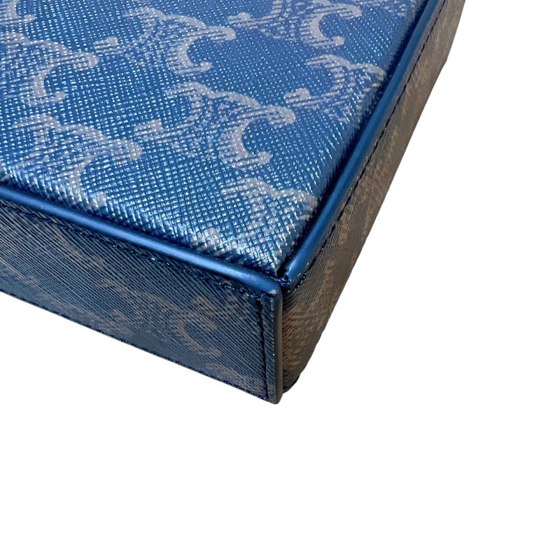 セリーヌ CELINE トリオンフボックスチェーンショルダーバッグ タン トリオンフキャンバス ユニセックス ショルダーバッグ