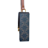 セリーヌ CELINE トリオンフボックスチェーンショルダーバッグ タン トリオンフキャンバス ユニセックス ショルダーバッグ