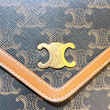 セリーヌ CELINE チェーンウォレットマーゴ 10L462 タン トリオンフキャンバス ユニセックス ショルダーバッグ