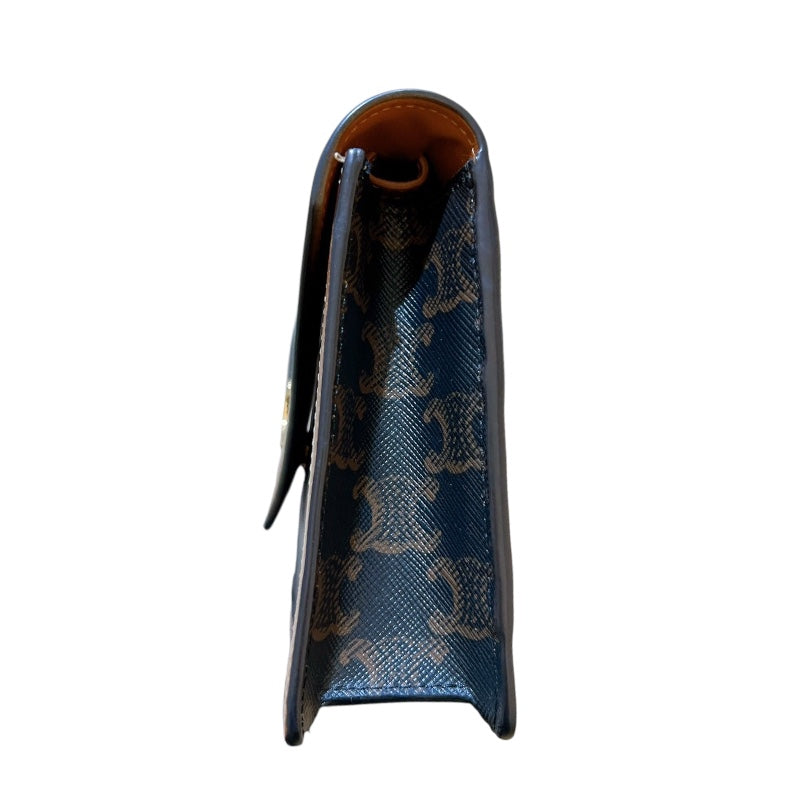 セリーヌ CELINE チェーンウォレットマーゴ 10L462 タン トリオンフキャンバス ユニセックス ショルダーバッグ