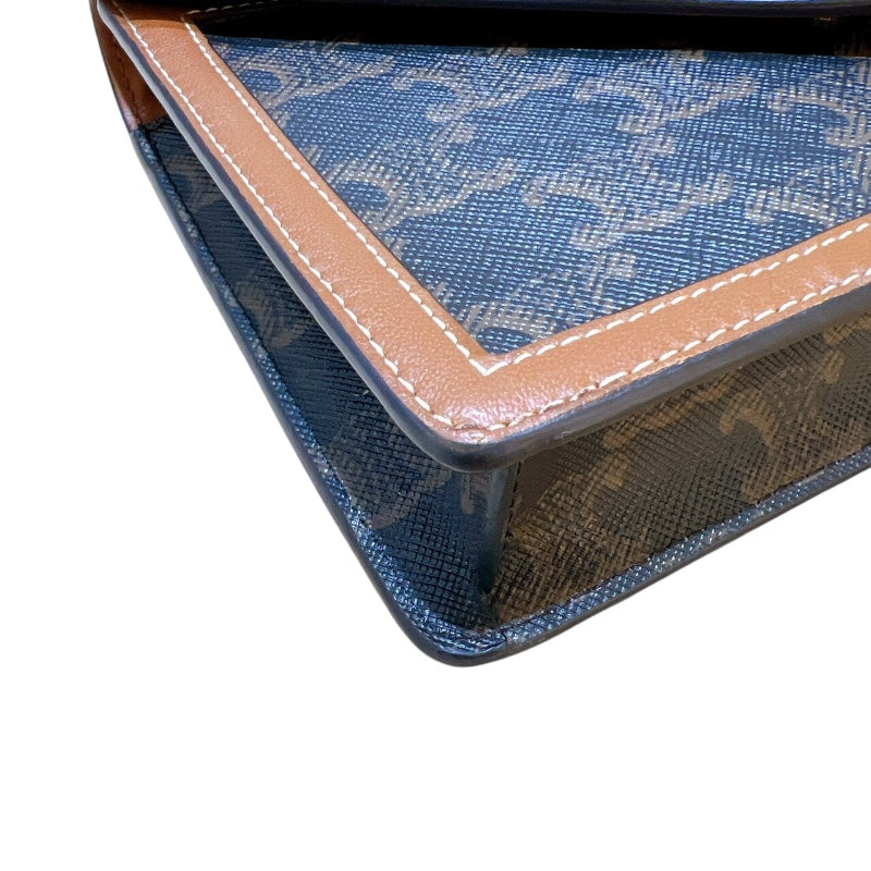 セリーヌ CELINE チェーンウォレットマーゴ 10L462 タン トリオンフキャンバス ユニセックス ショルダーバッグ