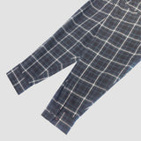 バレンシアガ BALENCIAGA バックロゴ刺繍長袖チェックシャツ 542174 ブラック×グリーン コットン メンズ 長袖シャツ