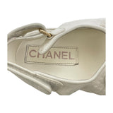 シャネル CHANEL ココマーク ボタン スポーツサンダル G35927 ホワイト レザー レディース サンダル