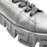 ヴェルサーチ VERSACE ラビリンスローカットスニーカー ブラック レザー メンズ スニーカー