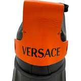 ヴェルサーチ VERSACE ラビリンスローカットスニーカー ブラック レザー メンズ スニーカー