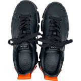 ヴェルサーチ VERSACE ラビリンスローカットスニーカー ブラック レザー メンズ スニーカー