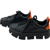 ヴェルサーチ VERSACE ラビリンスローカットスニーカー ブラック レザー メンズ スニーカー