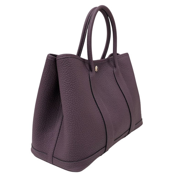 エルメス HERMES ガーデンパーティTPM U刻 カシス シルバー金具 ネゴンダ レディース トートバッグ