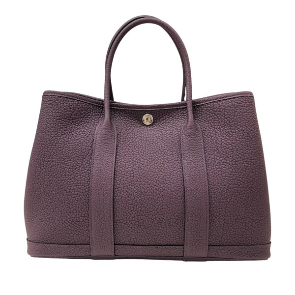エルメス HERMES ガーデンパーティTPM U刻 カシス シルバー金具 ネゴンダ レディース トートバッグ