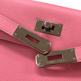 エルメス HERMES ケリー28 Y刻印 ピンク シルバー金具 エプソン レディース ショルダーバッグ