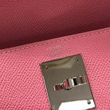 エルメス HERMES ケリー28 Y刻印 ピンク シルバー金具 エプソン レディース ショルダーバッグ