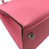 エルメス HERMES ケリー28 Y刻印 ピンク シルバー金具 エプソン レディース ショルダーバッグ