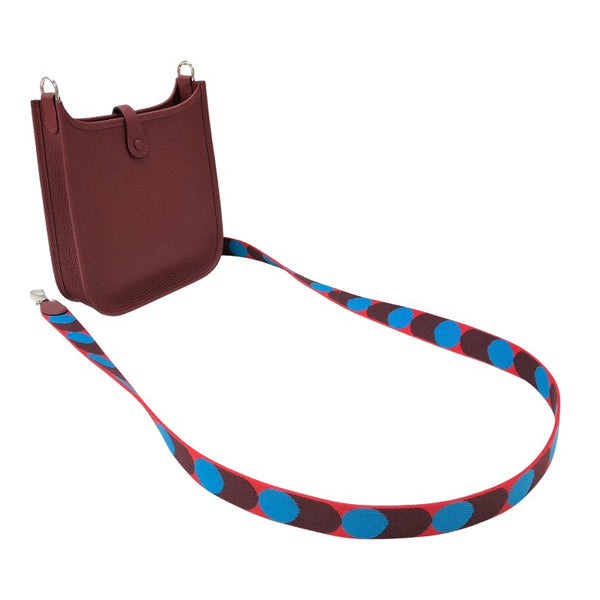 エルメス HERMES エヴリンTPM W刻 ルージュアッシュ シルバー金具 トリヨンクレマンス レディース ショルダーバッグ